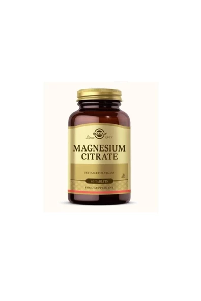 Solgar Magnesium Citrate 200 Mg 60 Tablet Mineral