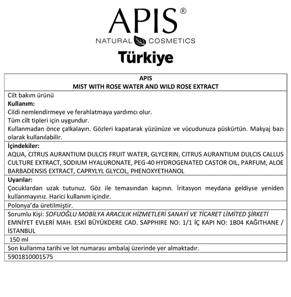 Gül Suyu ve Yaban Gülü Özlü Losyon - 150ml - 3