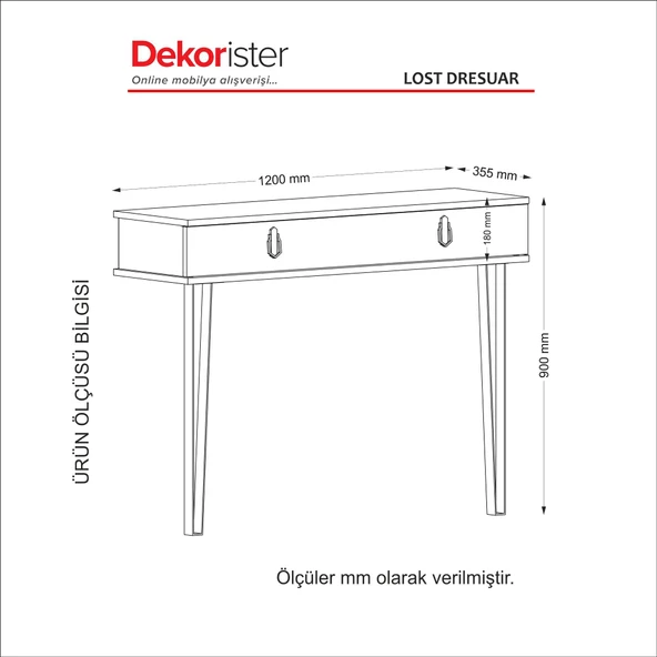 Dekorister Exclusive Lost Dresuar Ceviz - 8