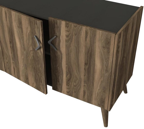 Dekorister Exclusive Wood Konsol Ceviz-Antrasit - 6