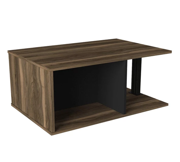 Dekorister Exclusive Hilda Orta Sehpa Ceviz-Siyah - 5