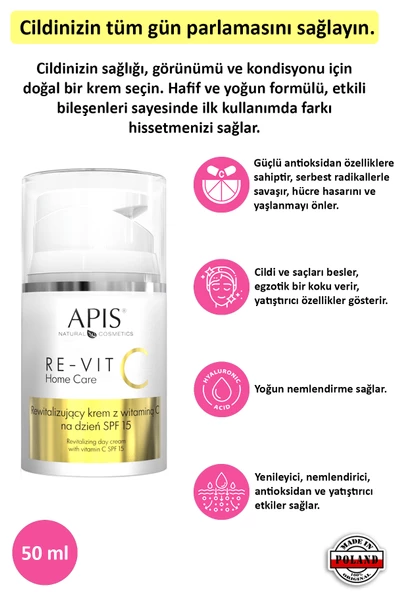 Yüz Nemlendirici Günlük Krem SPF15 - 50ml