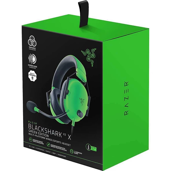 Razer RZ04-03240600-R3M1 BlackShark V2 X Green Gaming Kulaklık - 5