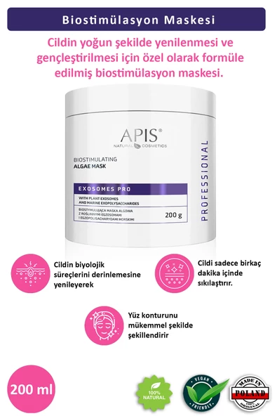 Yaşlanma Karşıtı EXOSOMES PRO Bitkisel Alg Maskesi 200g