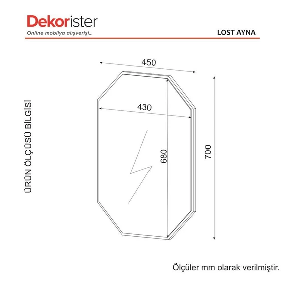 Dekorister Exclusive Lost Ayna Ceviz - 7
