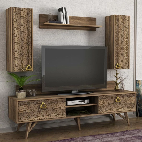 Dekorister Exclusive Yakamoz Tv Ünitesi Ceviz - 2