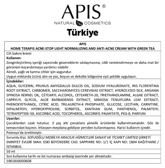 Anti-Akne Krem Normalleştirici - 50ml - 2