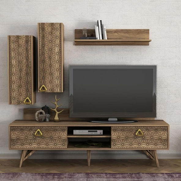 Dekorister Exclusive Yakamoz Tv Ünitesi Ceviz - 3