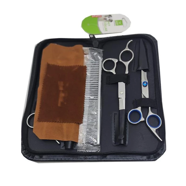Nunbell Kedi Köpek Traş Makas Seti XL - 5