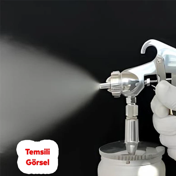 Havalı Alet Seti 5 Parça Metal Depolu Boya Mazot Yağ Hava Lastik Şişirme Tabancası Spiral Hortum - 3