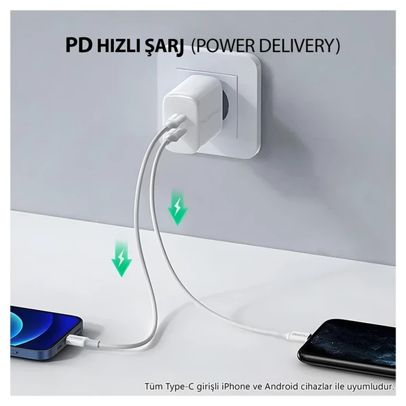 NPO CTC02 60W 20cm TPE Type-C to Type-C Hızlı Şarj ve Data Kablosu - 5