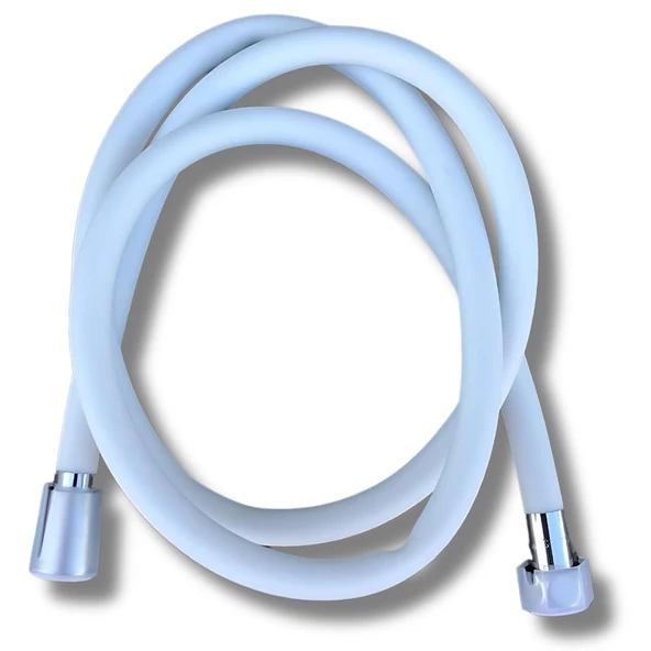 Özbest Silikonlu Duş Hortumu Beyaz 1.5m - 3