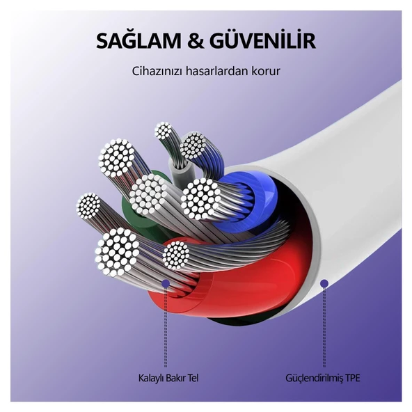 NPO CTC02 60W 20cm TPE Type-C to Type-C Hızlı Şarj ve Data Kablosu - 10