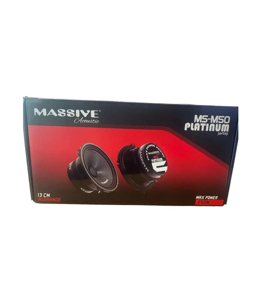 Massive 13 CM 250W MASSİVE MS-M50 PLATİNUM 120 RMS MİDRANGE