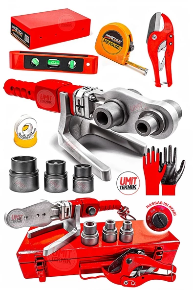 Premium Seri Boru Kaynak Mini Makina Seti Plastik Boru Kaynak Makinesi Aksesular Hediyeli - Resim 3