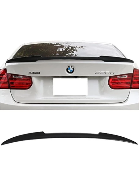 BMW 3.SERİ F30 UYUMLU PLASTİK PARLAK SİYAH BOYALI M4 SPOİLER