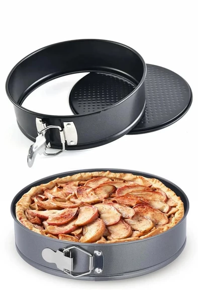 Kapris 3 Lü Kelepçeli Kek Kalıbı Seti 24-26-28 Cm KAP-520 - 2