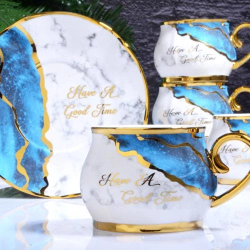 Kosova 6'lı Nescafe Fincan Takımı Nayv Blue 220cc RSY-192