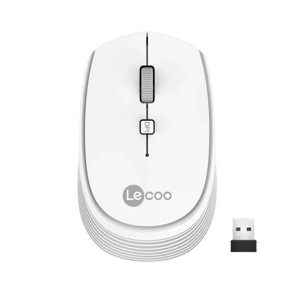 LECOO WS202-B KABLOSUZ 1200 DPI BEYAZ MOUSE