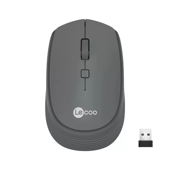 LECOO WS202-G KABLOSUZ 1200 DPI GRI MOUSE