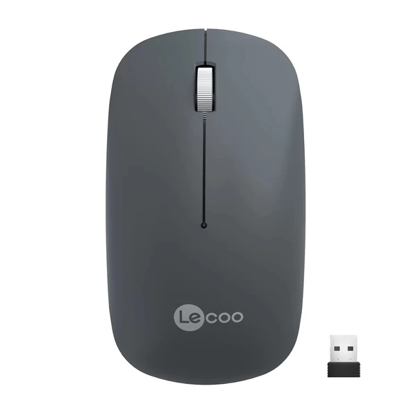 LECOO WS214 KABLOSUZ 1200 DPI GRI SESSİZ MOUSE