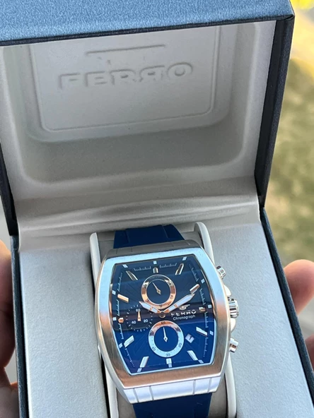 Ferro Silikon Kordon İç Fonksiyonları Aktif  30 Mt Suya Dayanıklı Erkek Kol Saat EFM.31346-L3 ürün görseli