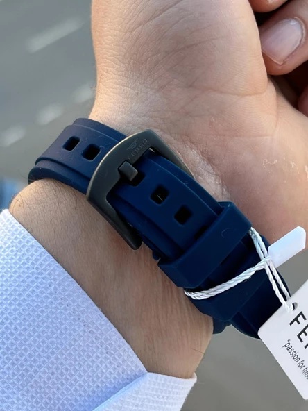 Ferro Silikon Kordon İç Fonksiyonları Aktif  30 Mt Suya Dayanıklı Erkek Kol Saat EFM.31346-L2 - Resim 5