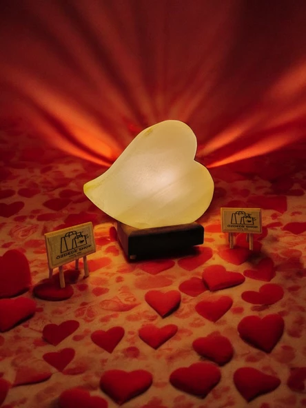 Çankırı Kaya Tuzu Lambası Büyük Kalp Modeli 2-3kg Özdede Shop - 4