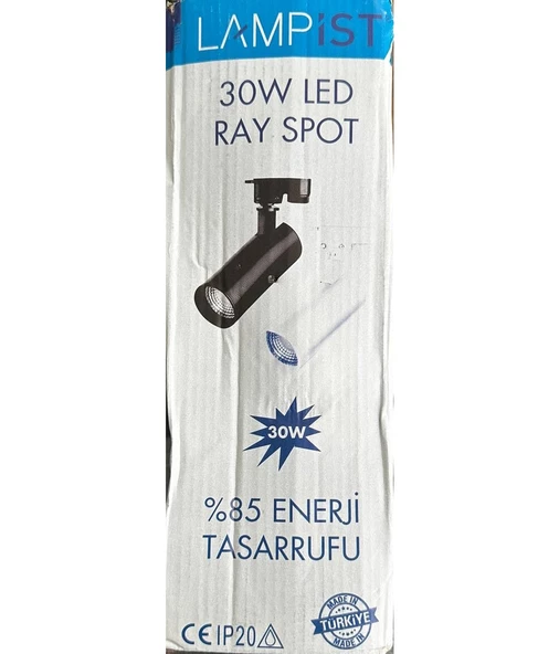 30W Led Ray Spot Lampist 3 Adet 3000K