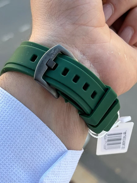 Ferro Silikon Kordon İç Fonksiyonları Aktif  30 Mt Suya Dayanıklı Erkek Kol Saat EFM.31346-F1 - Resim 5