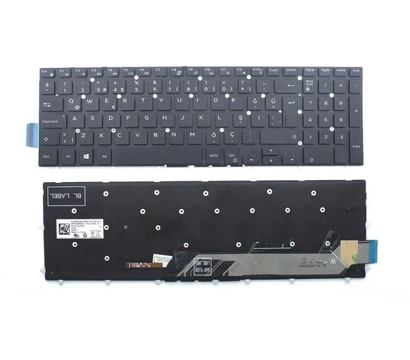 Dell G3 15-P75F Klavye Siyah TR Işıklı
