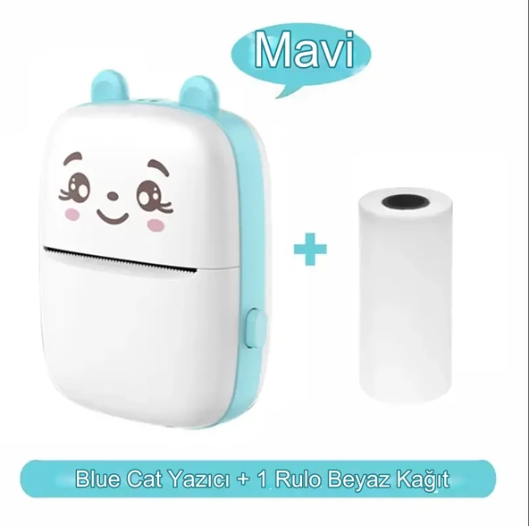 KABLOSUZ BT İLE MİNİ CEP YAZICI FOTOĞRAFLAR, MAKBUZLAR, NOTLAR, NOT ETİKETLERİ İÇİN MÜREKKEPSİZ  YAZDIRMA İOS ANDROİD UYUMLU - 7