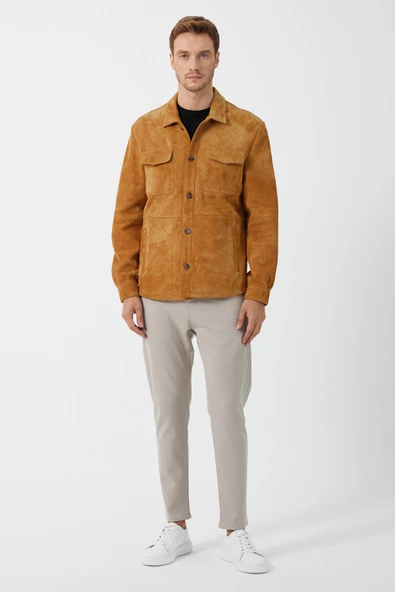 Fiorenzo Taba Nubuk Deri Gömlek - 3