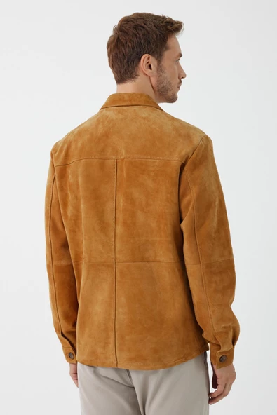 Fiorenzo Taba Nubuk Deri Gömlek - 4