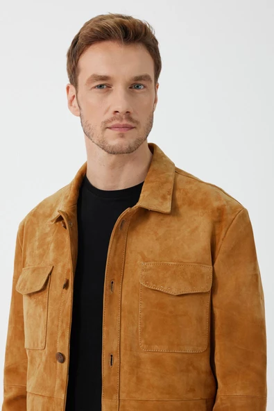 Fiorenzo Taba Nubuk Deri Gömlek - 6