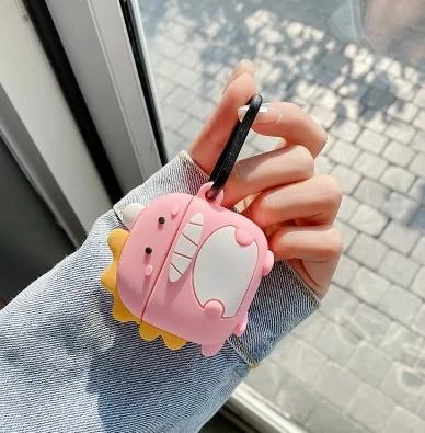 Samsung Galaxy Buds3 - Samsung Galaxy Buds3 Pro İle Uyumlu Dinozor Figürlü Silikon Kılıf - 4