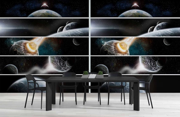 Galaksi Duvar Kağıdı Baskı - Resim 5