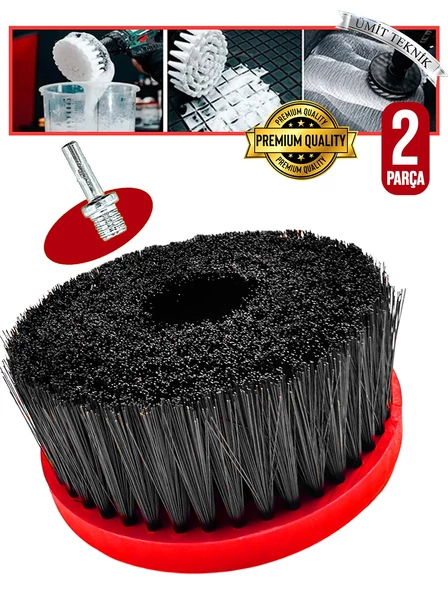 2PCS  Premium Matkaplara ve Polisajlara Öze lKoltuk | Halı | Oto Kuaför | Yıkama Polisaj Fırçası - Resim 4