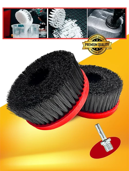 2PCS  Premium Matkaplara ve Polisajlara Öze lKoltuk | Halı | Oto Kuaför | Yıkama Polisaj Fırçası - Resim 3