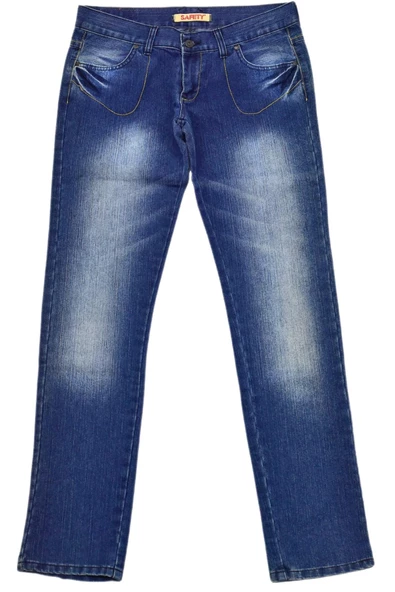 Kadın Cep Kapaklı Jean Pantolon SFF-0197 - 2