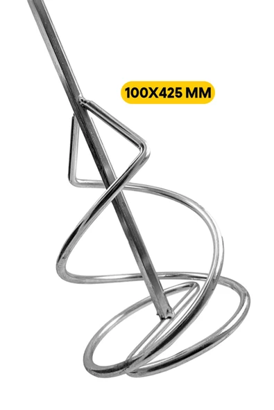 Çok Fonksiyonlu  Matkaplarda Kullanmak için Altıgen Uçlu Boya,Harç,Alçı,Yem Karıştırıcı |100x425| - Resim 2