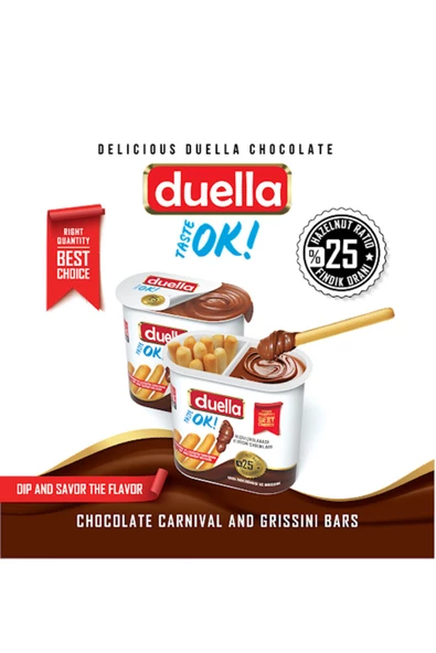 Duella Grissinili Çikolata 50gr X 6 Adet