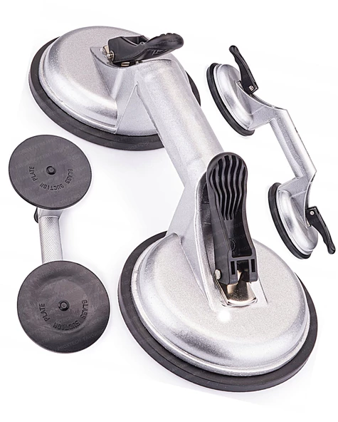 Premium Yüksek Kalite Cam Fayans Kaldırma Metal Alüminyum ikili Cam Fayans Taşıma Vantuz ürün görseli