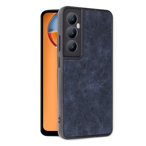 Realme C65 Kılıf Aras Seri Deri Kapak - Resim 7