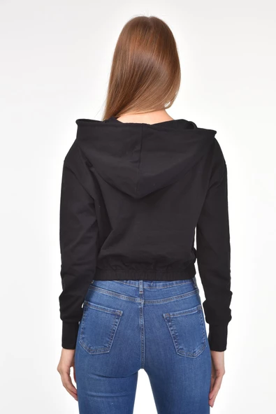 DRR Moda Kapüşonlu Bel Lastikli Sweet - 6