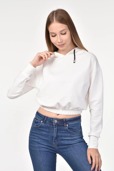 DRR Moda Kapüşonlu Bel Lastikli Sweet - 9