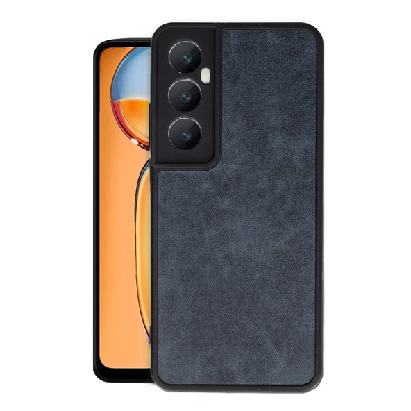 Realme C65 Kılıf Aras Seri Deri Kapak - Resim 6
