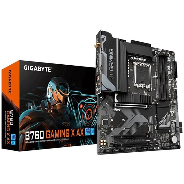 GIGABYTE B760 GAMING AX WIFI-6E DDR4 HDMI-DP PCIE 4.0 1700p ATX