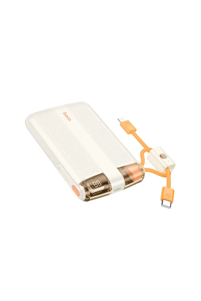 Hoco J127 Dijital Göstergeli Dual Kablolu 20W Hızlı Şarj Destekli 10.000 mAh PD Mini Powerbank - 8