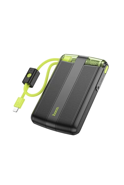Hoco J127 Dijital Göstergeli Dual Kablolu 20W Hızlı Şarj Destekli 10.000 mAh PD Mini Powerbank - 4